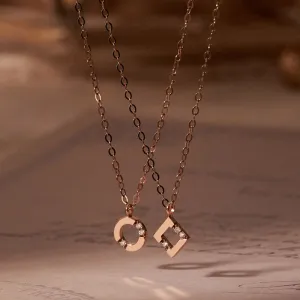 [14K Gold] Rian Natural Diamond Necklace