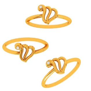 14k Speculative Yellow Gold Single Stone Ring