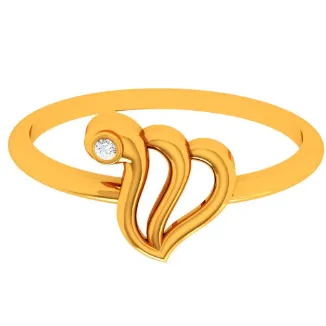 14k Speculative Yellow Gold Single Stone Ring