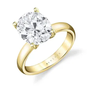 14K Yellow Gold 'Mila' Solitaire Engagement Ring