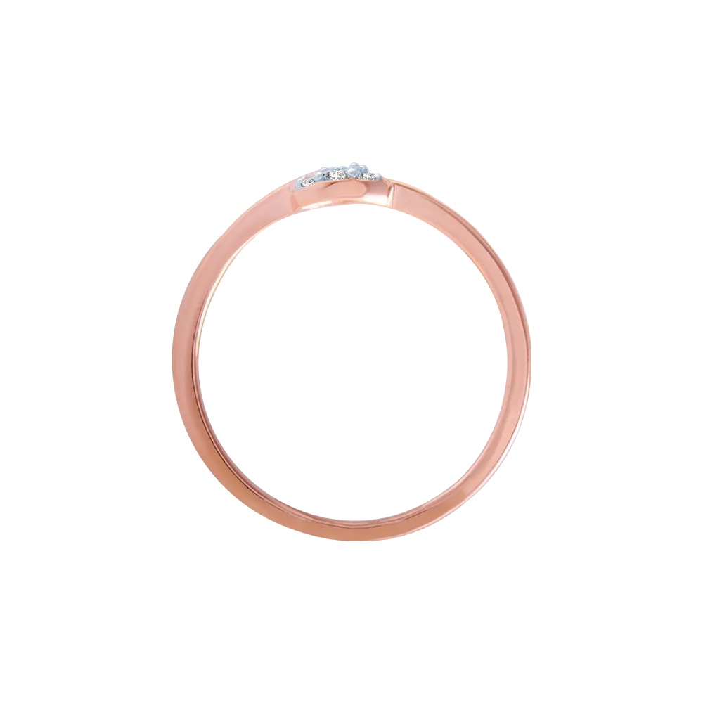 14KT (585) Rose Gold And Diamond Ring For Women