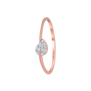 14KT (585) Rose Gold And Diamond Ring For Women