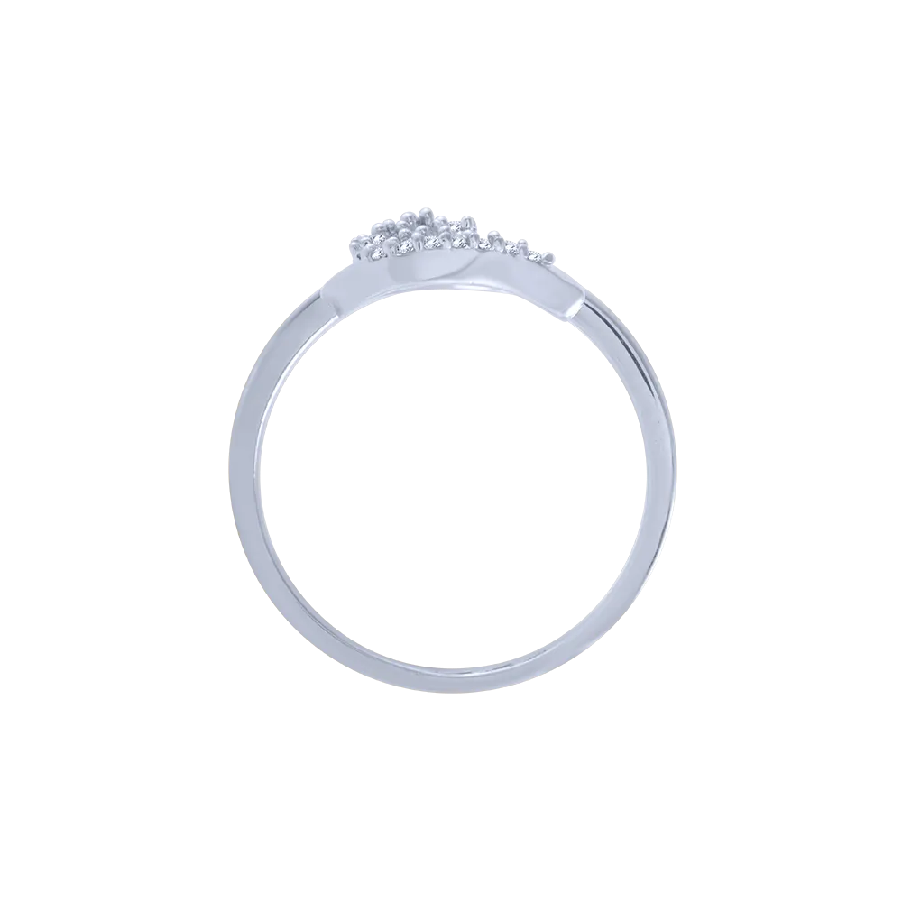 14KT (585) White Gold And Diamond Ring For Women