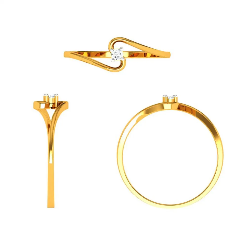 14KT (585) Yellow Gold Ring For Woman