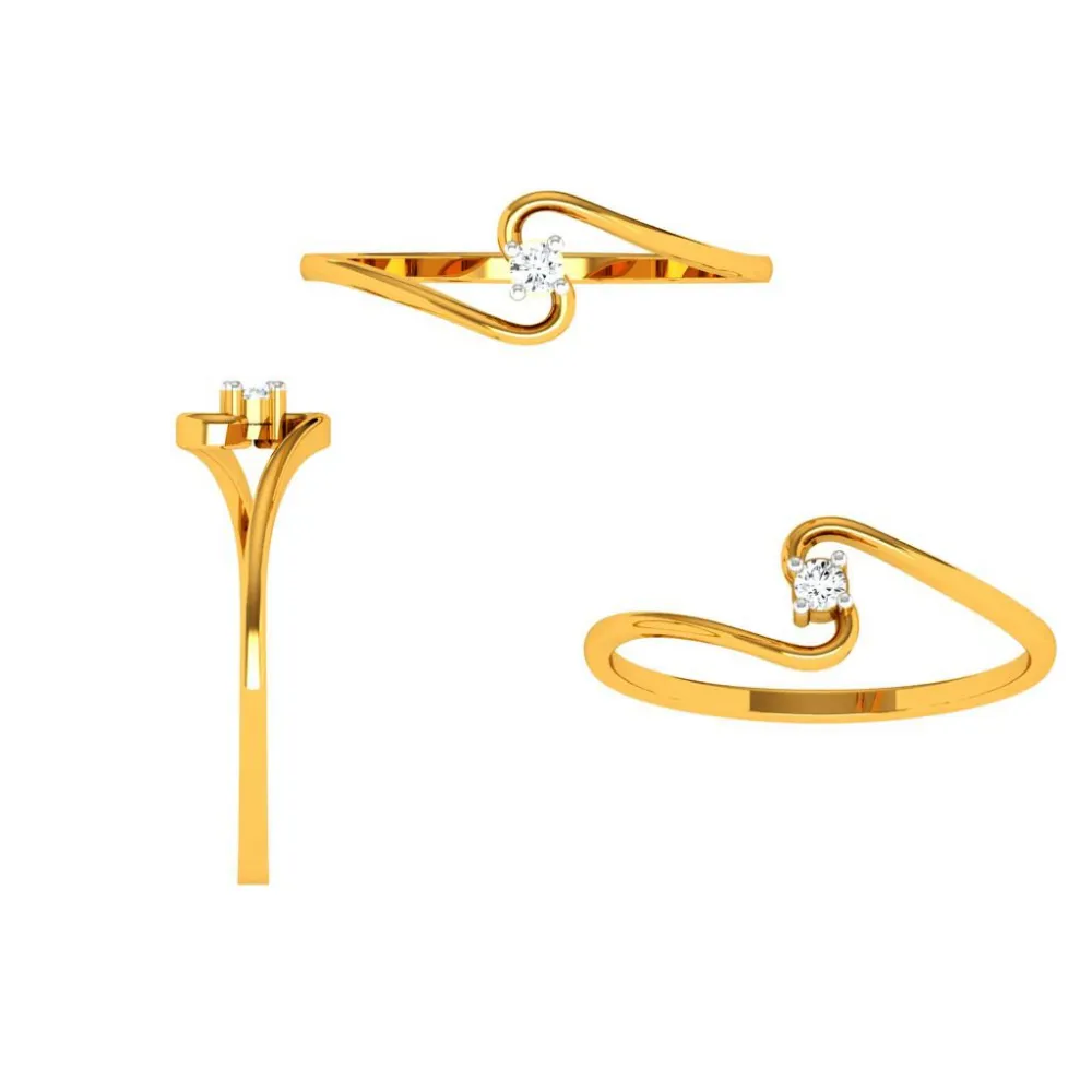 14KT (585) Yellow Gold Ring For Woman