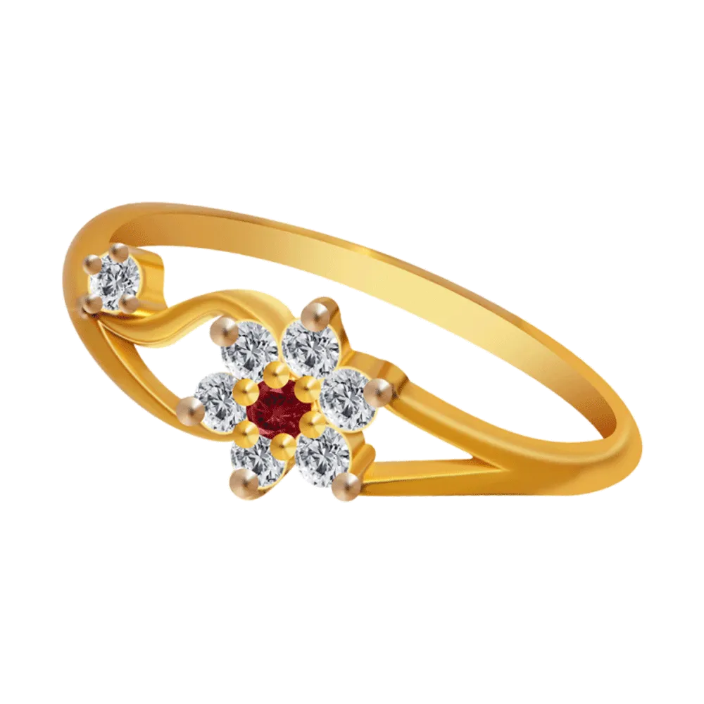 14KT (585) Yellow Gold Ring For Women