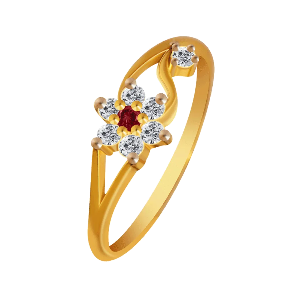 14KT (585) Yellow Gold Ring For Women