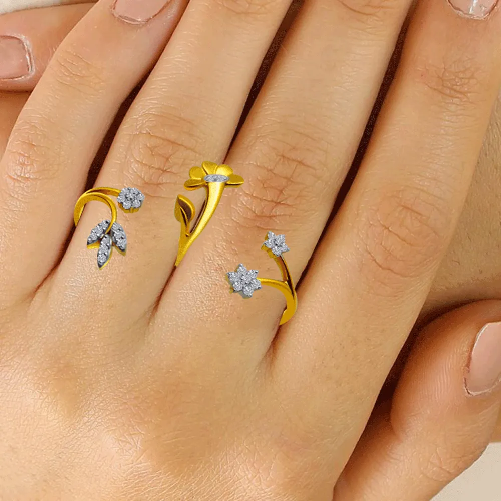 14KT (585) Yellow Gold Ring For Women