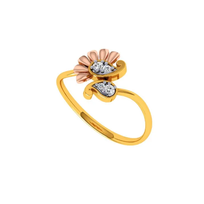 14KT (585) Yellow Gold Ring For Women