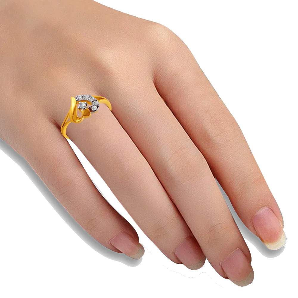 14KT (585) Yellow Gold Ring For Women