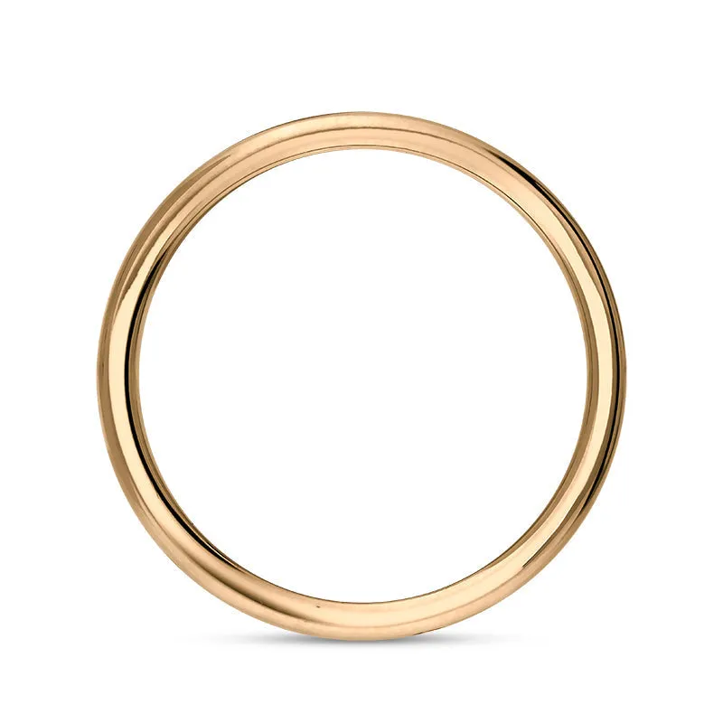18ct Rose Gold Turquoise Queen's Jubilee Hallmark 6mm Ring D
