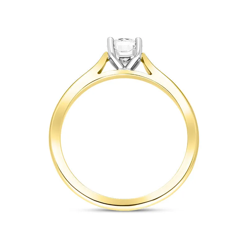 18ct Yellow Gold 0.70ct Diamond Round Brilliant Cut Solitaire Ring
