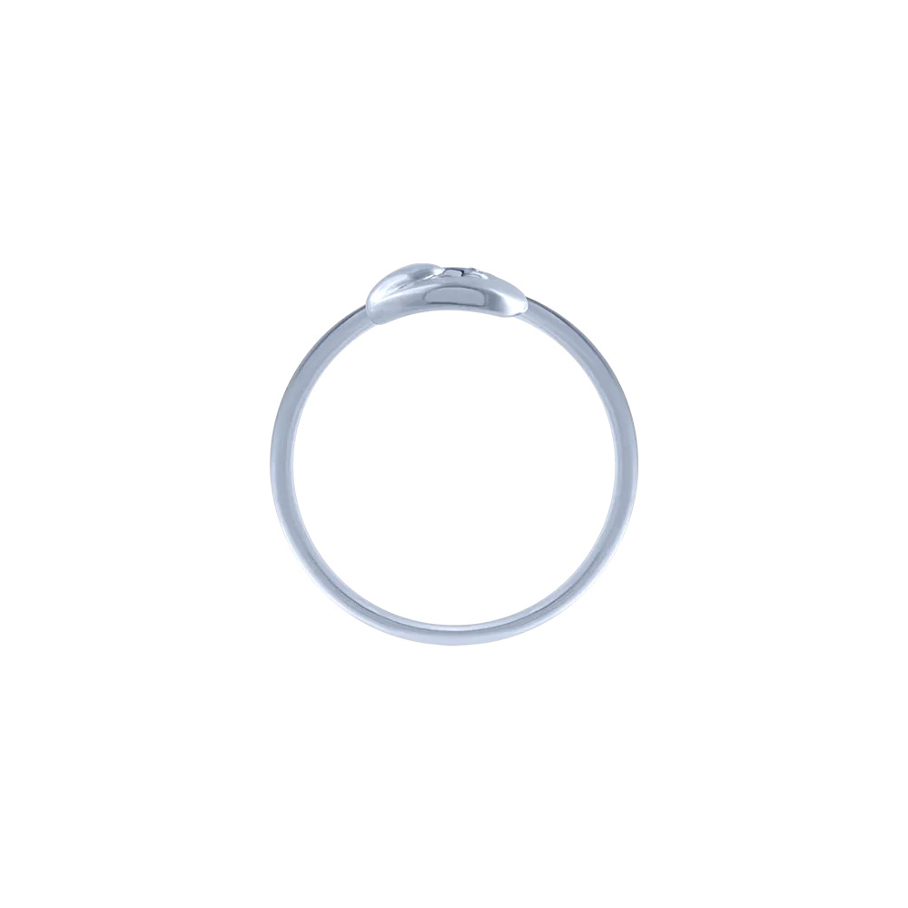 18k (750) White Gold And Diamond Ring For Women