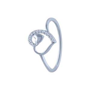 18k (750) White Gold And Diamond Ring For Women