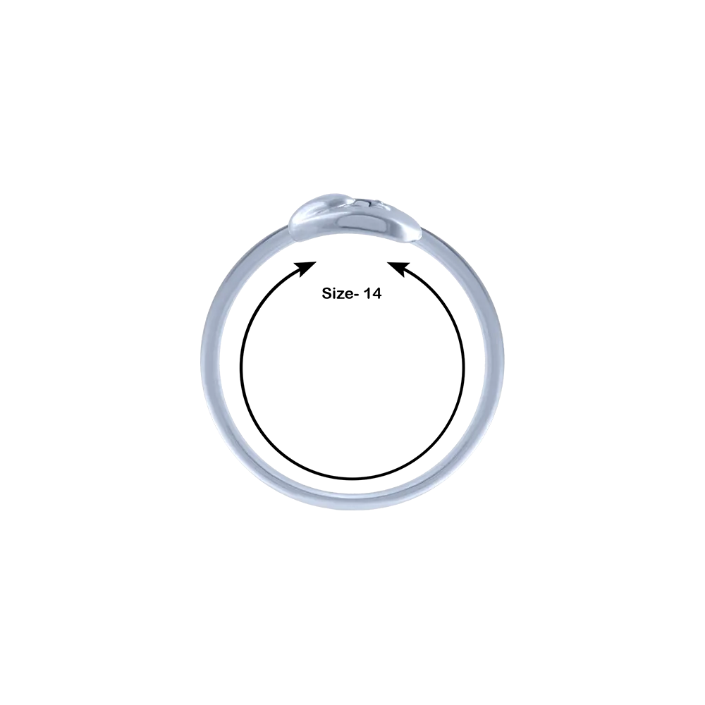 18k (750) White Gold And Diamond Ring For Women