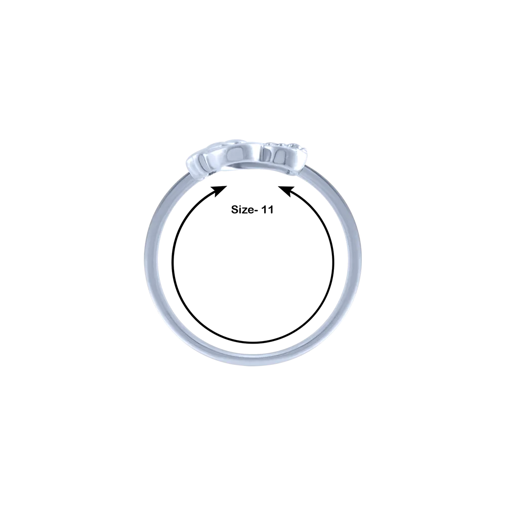 18k (750) White Gold And Diamond Ring For Women