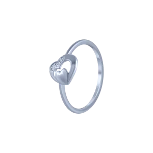 18k (750) White Gold And Diamond Ring For Women