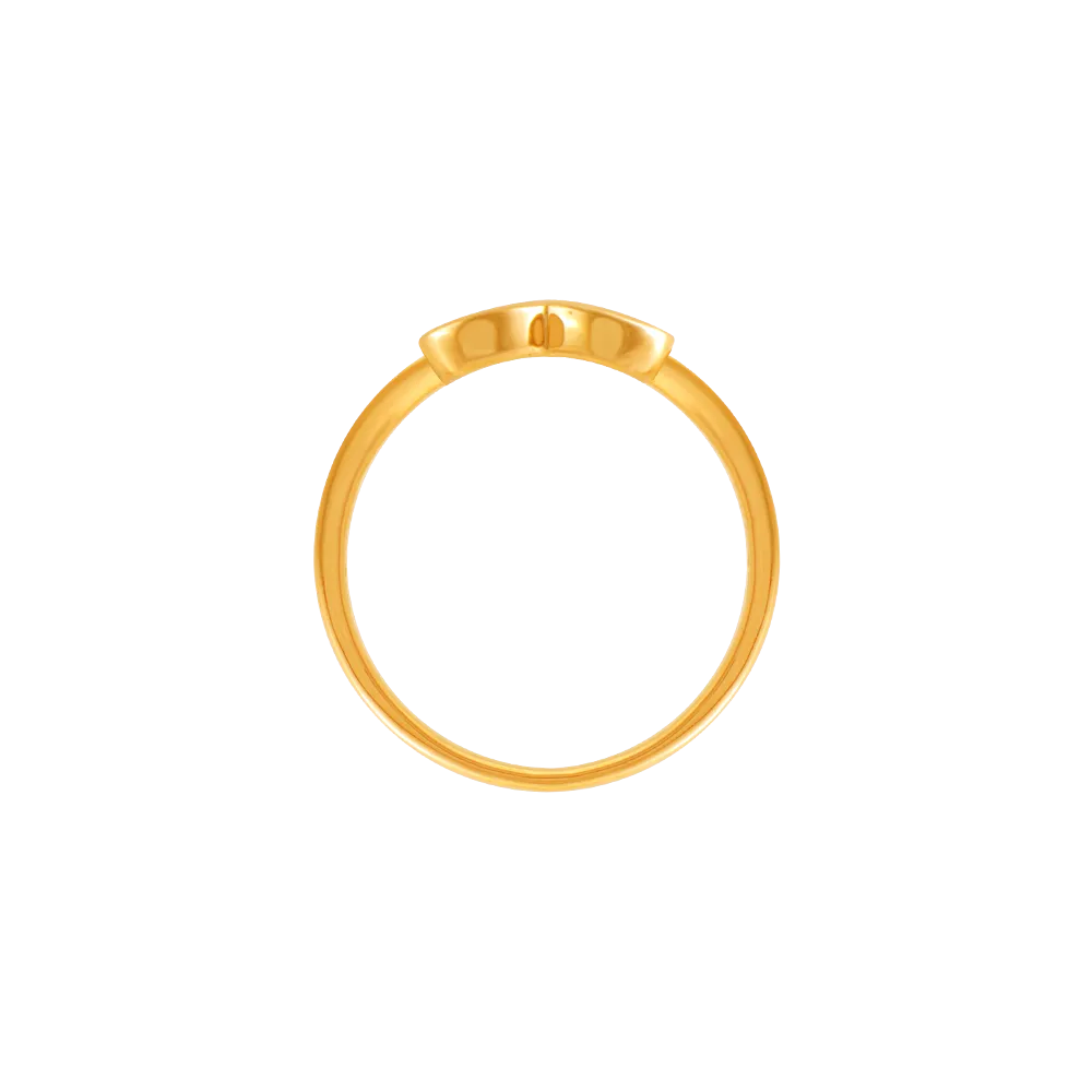 18k (750) Yellow Gold And Diamond Ring For Women