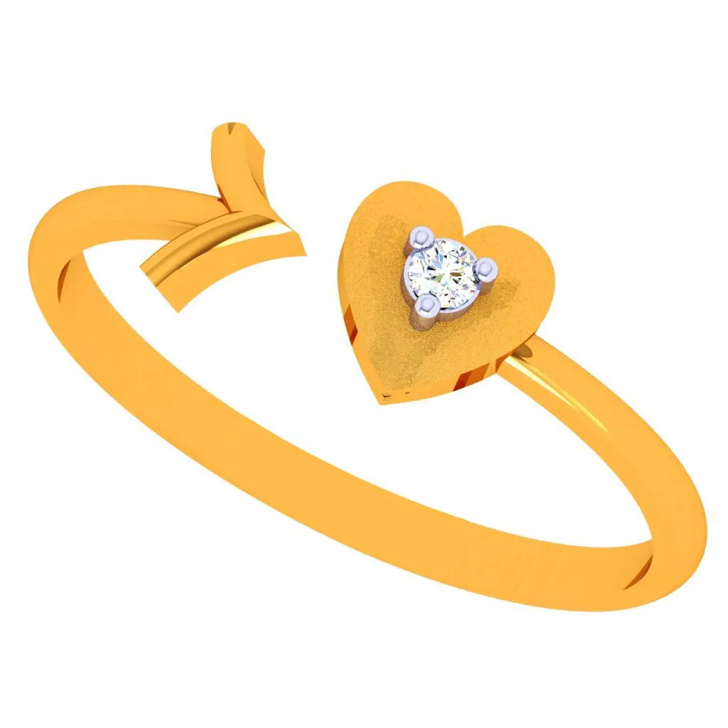 18k Heart & Arrow Diamond Ring