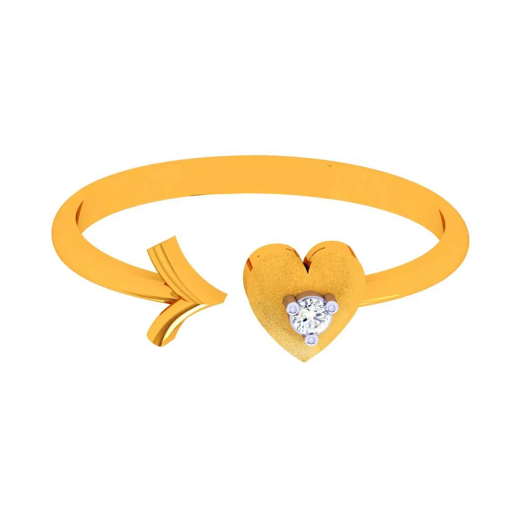 18k Heart & Arrow Diamond Ring