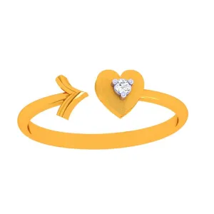 18k Heart & Arrow Diamond Ring