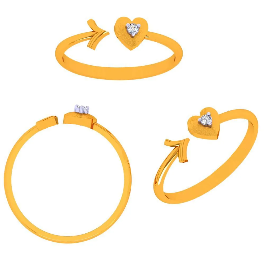18k Heart & Arrow Diamond Ring