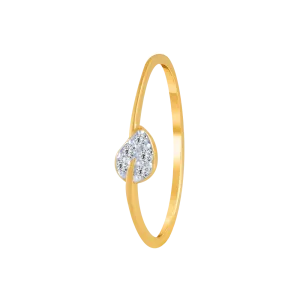 18KT (750) Yellow Gold And Diamond Ring For Women