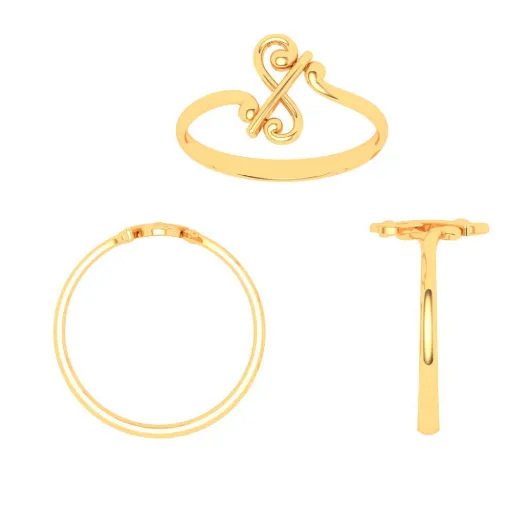 18KT Musical Note Gold Ring From Online Exclusive Collection