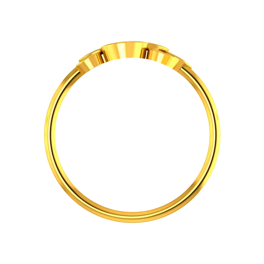 22k Gold Ring With Concentric Circles