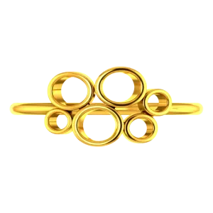 22k Gold Ring With Concentric Circles
