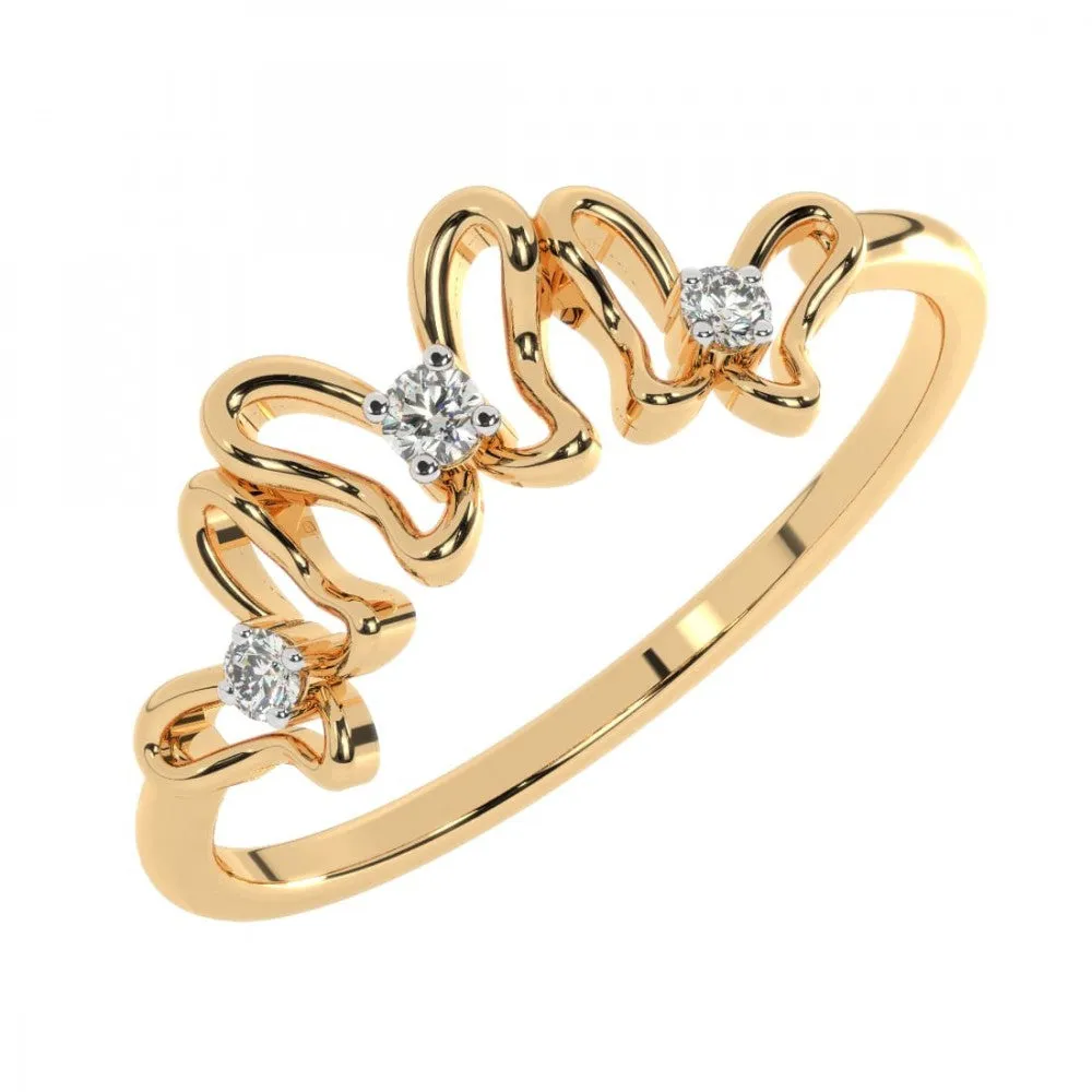 22KT (916) Yellow Gold Ring For Women