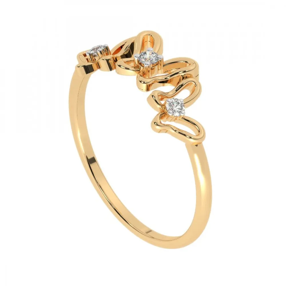 22KT (916) Yellow Gold Ring For Women