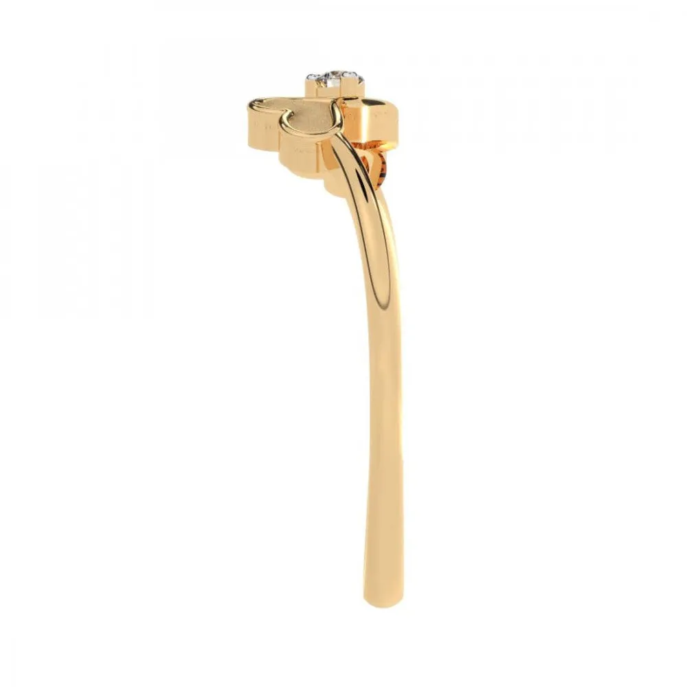22KT (916) Yellow Gold Ring For Women