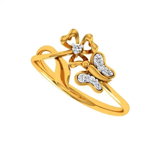 22KT (916) Yellow Gold Ring For Women