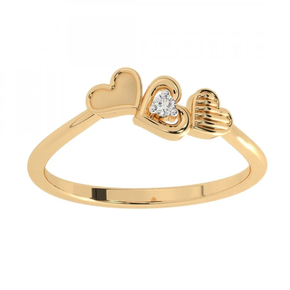 22KT (916) Yellow Gold Ring For Women