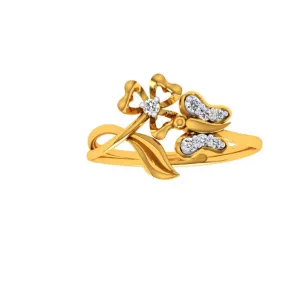 22KT (916) Yellow Gold Ring For Women