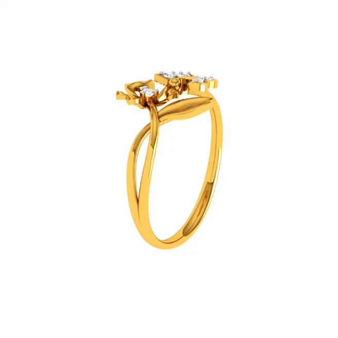 22KT (916) Yellow Gold Ring For Women