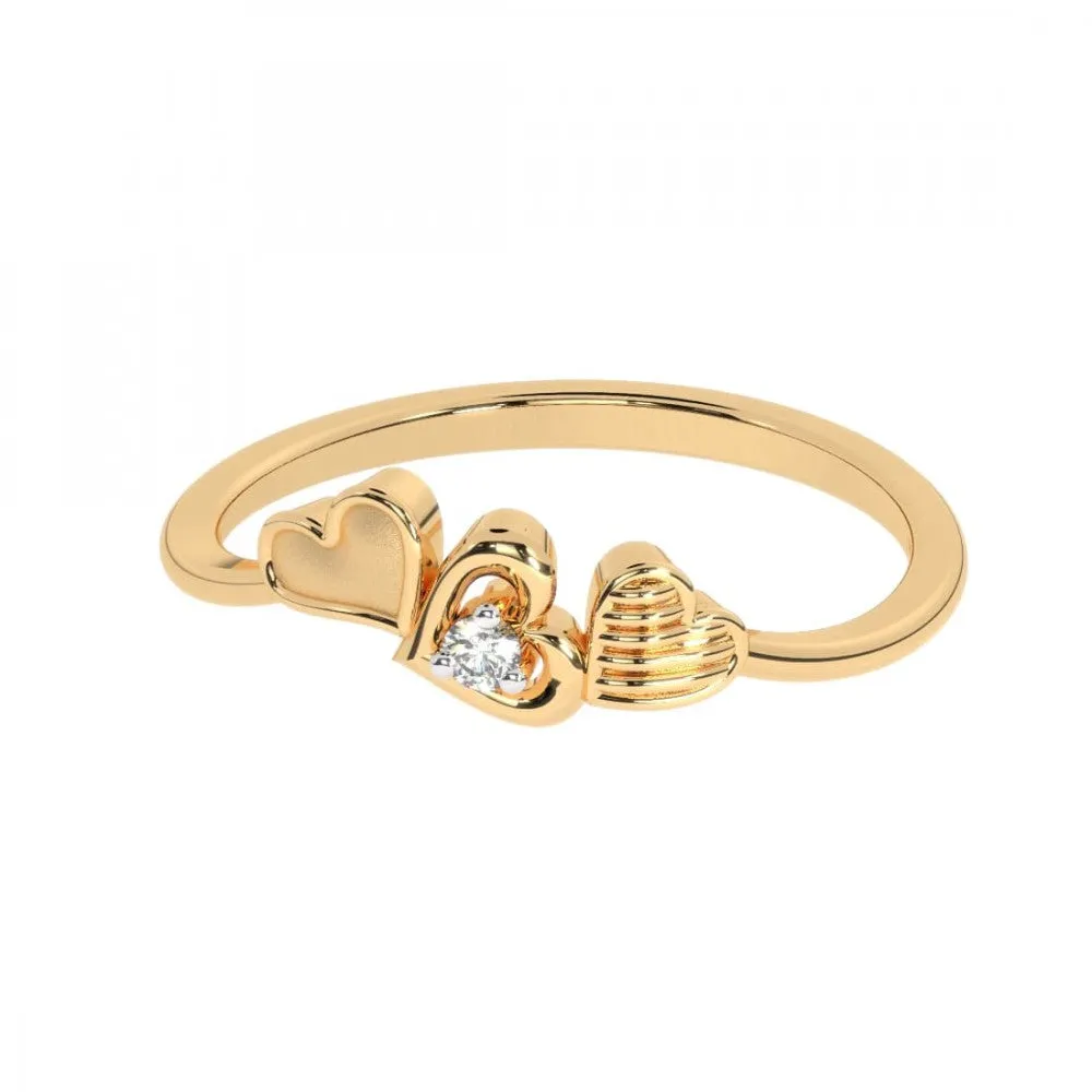 22KT (916) Yellow Gold Ring For Women