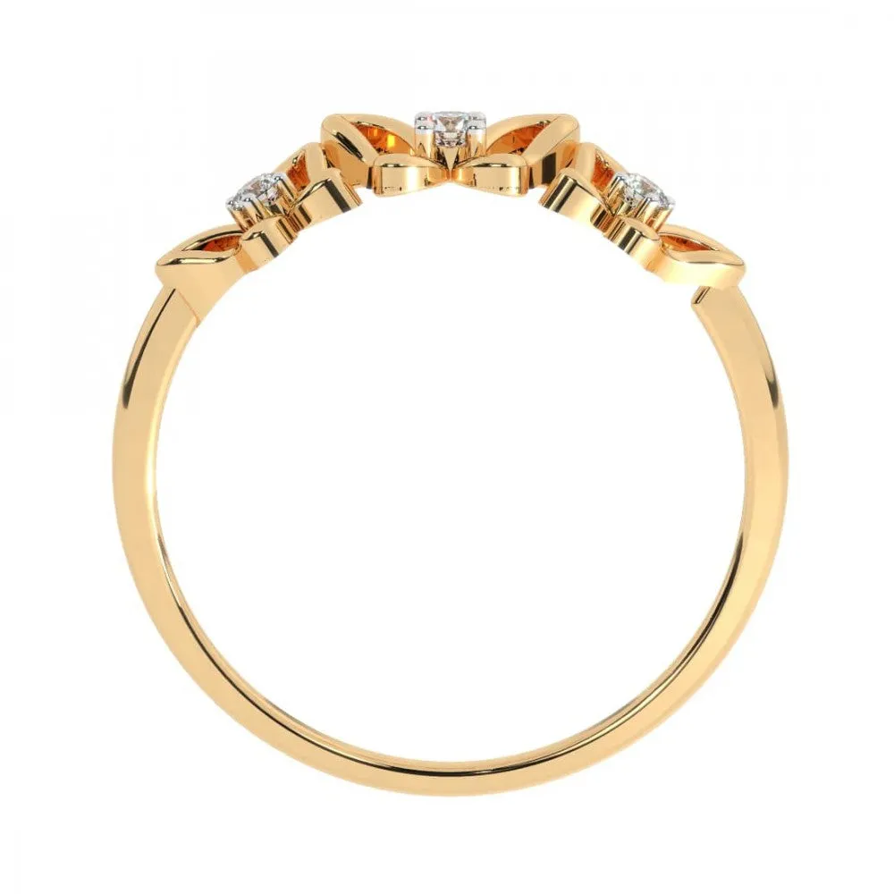 22KT (916) Yellow Gold Ring For Women