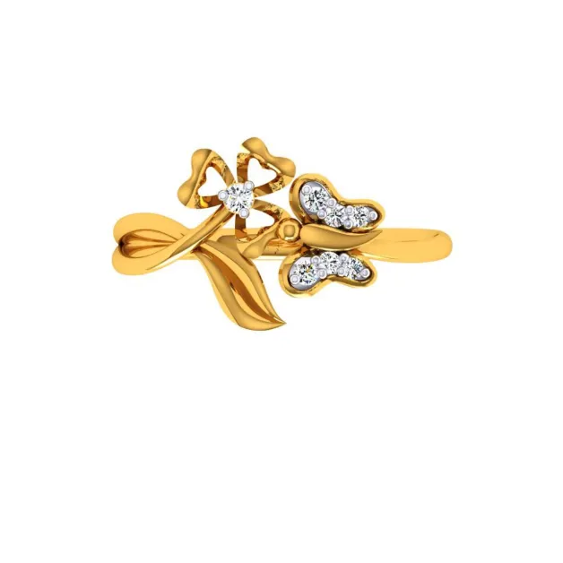 22KT (916) Yellow Gold Ring For Women