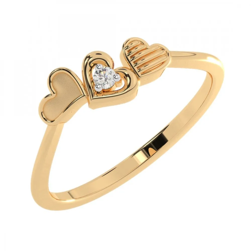 22KT (916) Yellow Gold Ring For Women