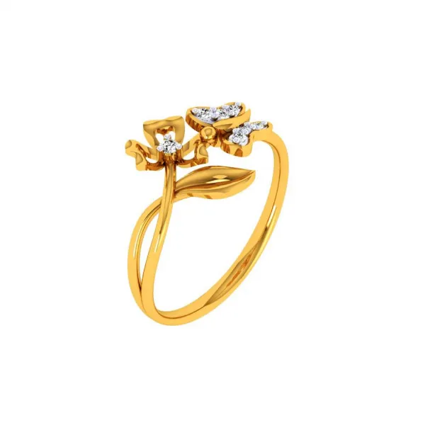 22KT (916) Yellow Gold Ring For Women