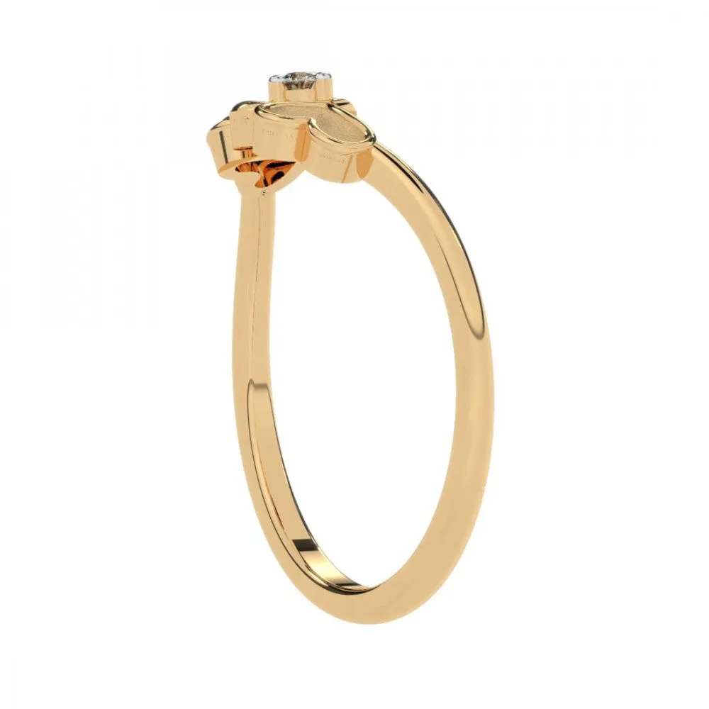 22KT (916) Yellow Gold Ring For Women