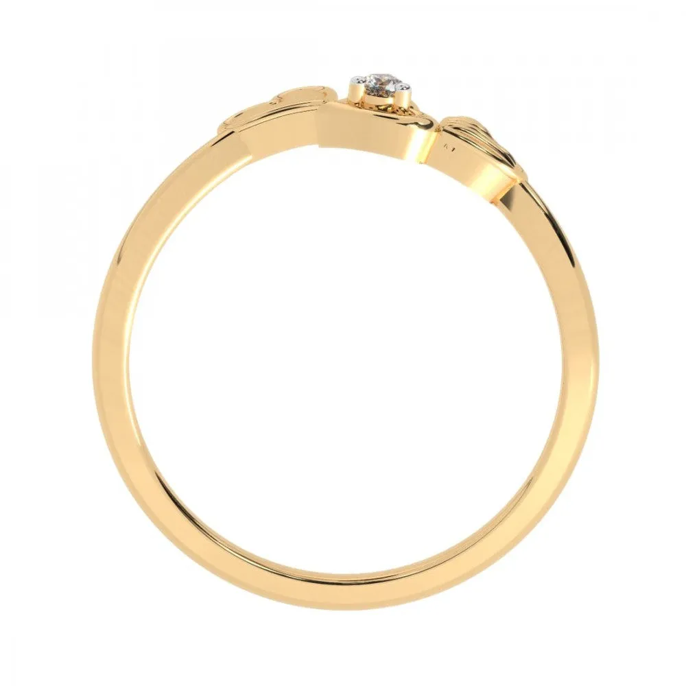 22KT (916) Yellow Gold Ring For Women