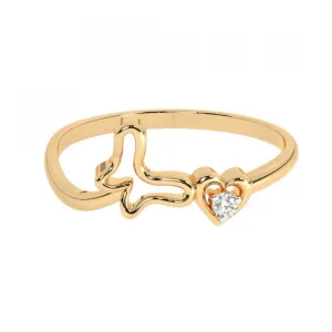 22KT (916) Yellow Gold Ring For Women