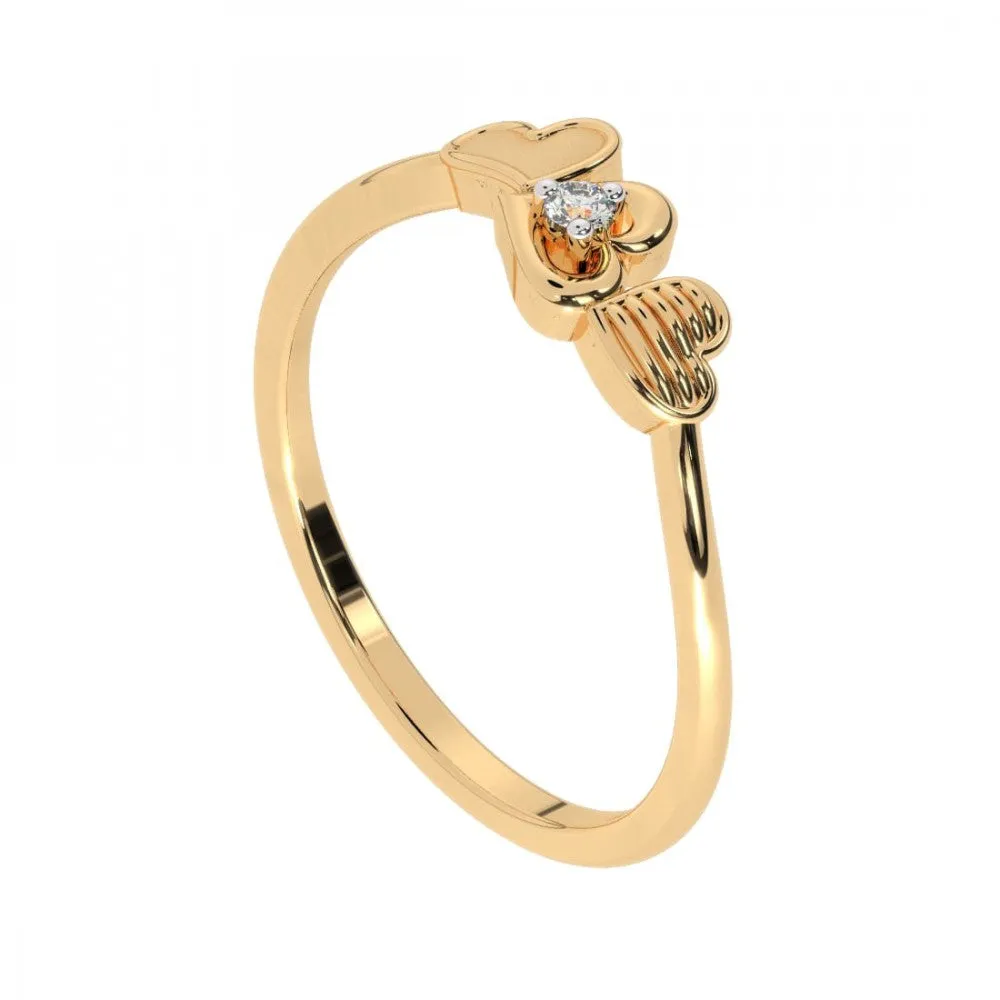 22KT (916) Yellow Gold Ring For Women