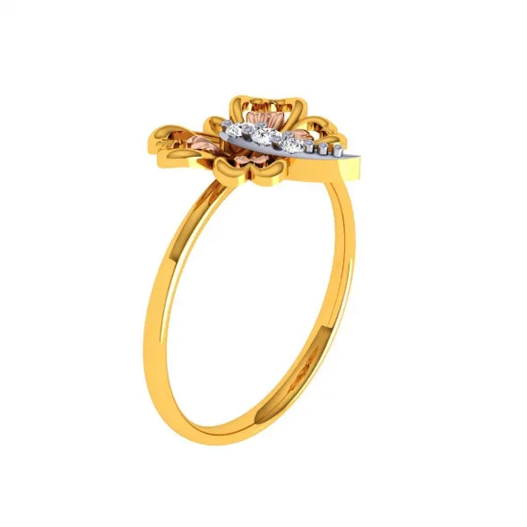22KT (916) Yellow Gold Ring For Women