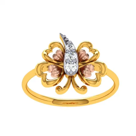 22KT (916) Yellow Gold Ring For Women