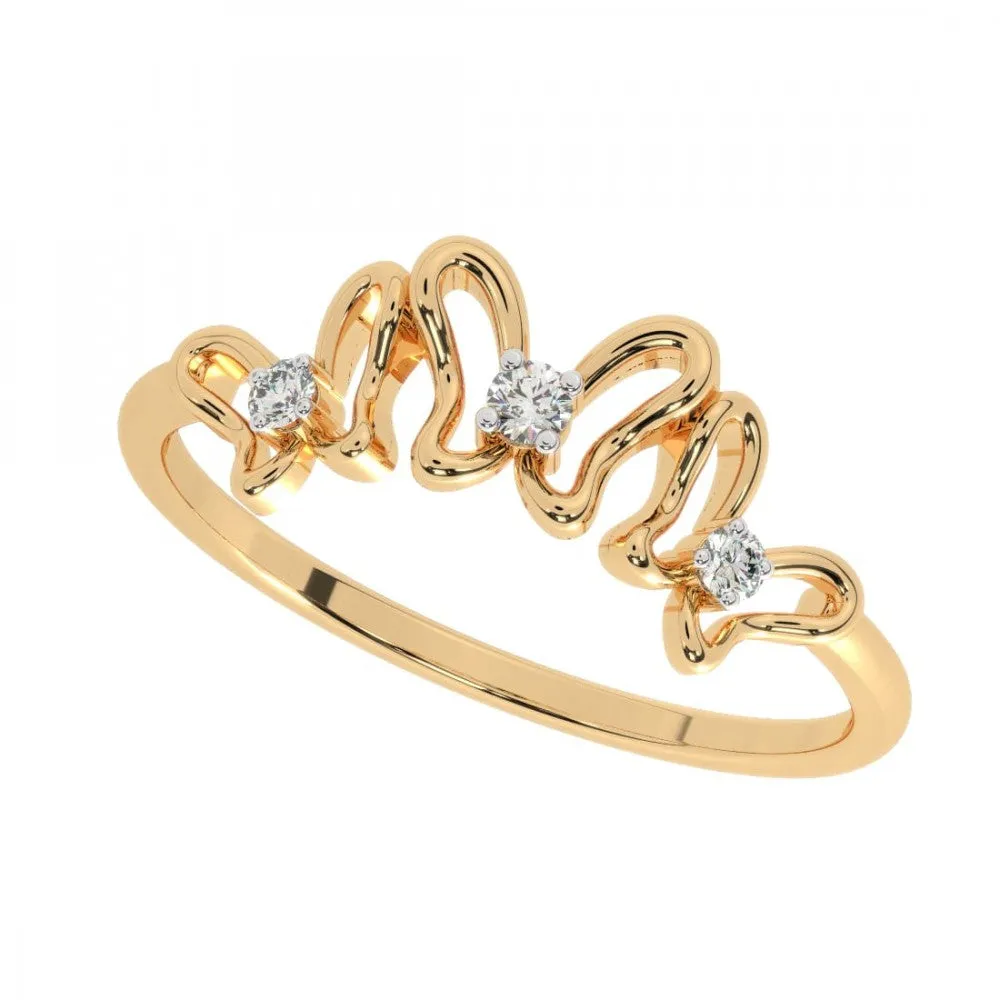 22KT (916) Yellow Gold Ring For Women