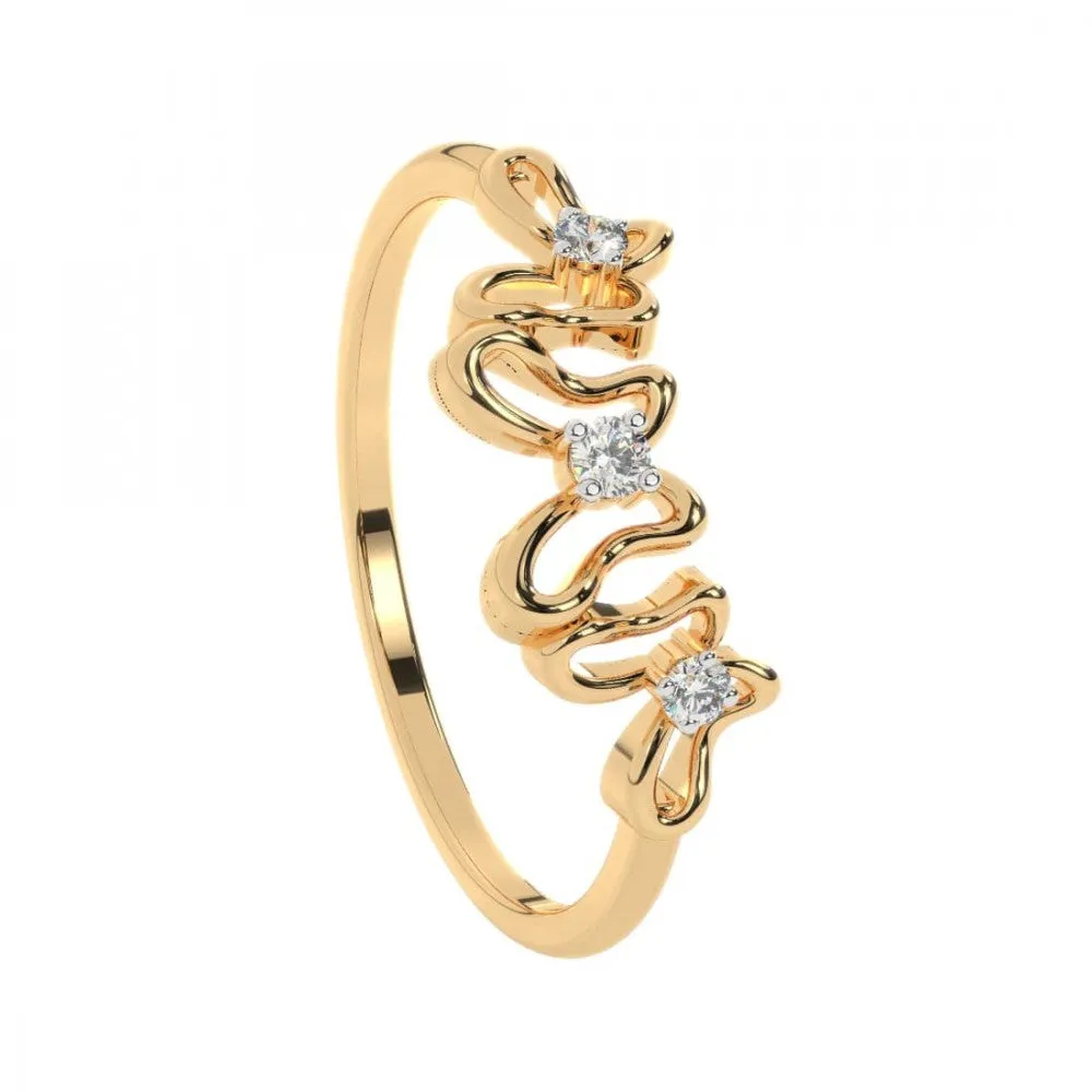 22KT (916) Yellow Gold Ring For Women